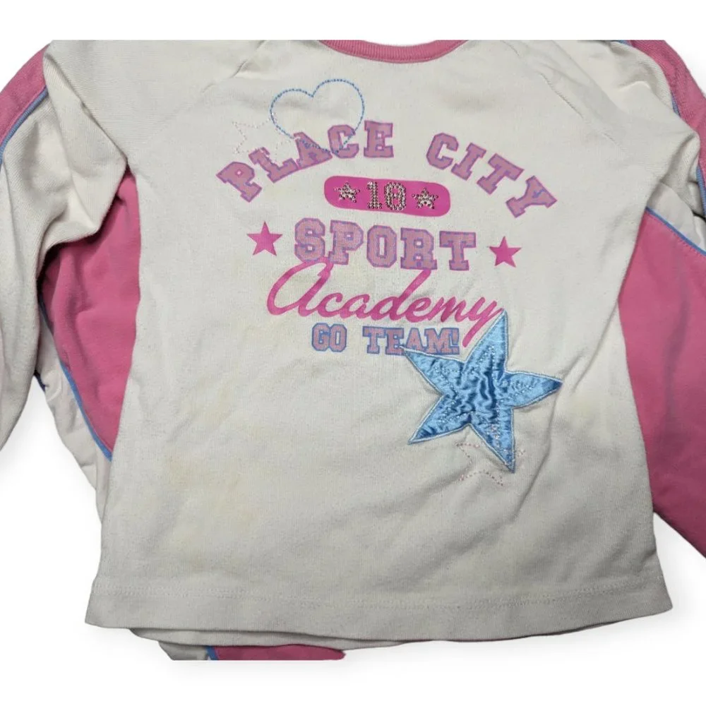 The Children's Place 2 Piece White & Pink Outfit Size 6X/7 - Picture 3 of 12